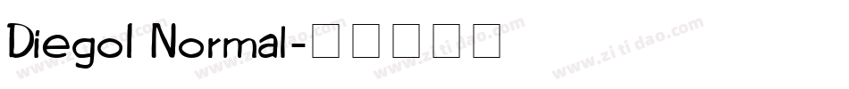 Diego1 Normal字体转换